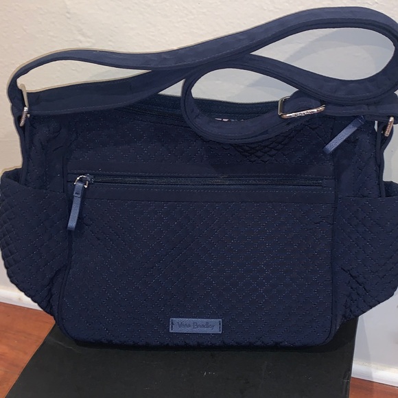 Vera Bradley Dark Blue Quilted Baby Bag - Picture 1 of 6